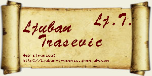 Ljuban Trašević vizit kartica